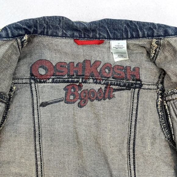 Oshkosh B'gosh denim jean jacket boys 3T - Picture 3 of 7